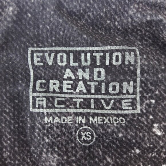 Evolution and Creation Capris Leggings Skull Graphic Thick Stretchy Yoga - Picture 4 of 4